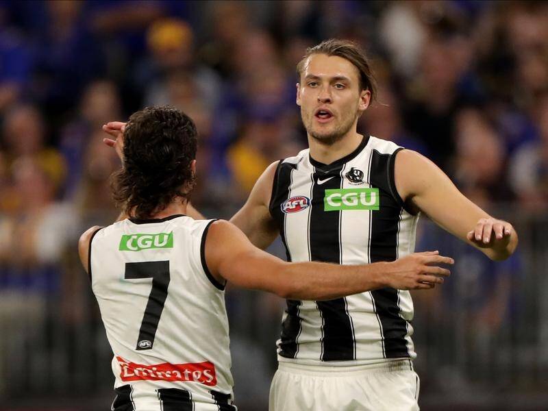 Collingwood is counting on the aerial skills of Darcy Moore against the Sydney Swans in the AFL.
