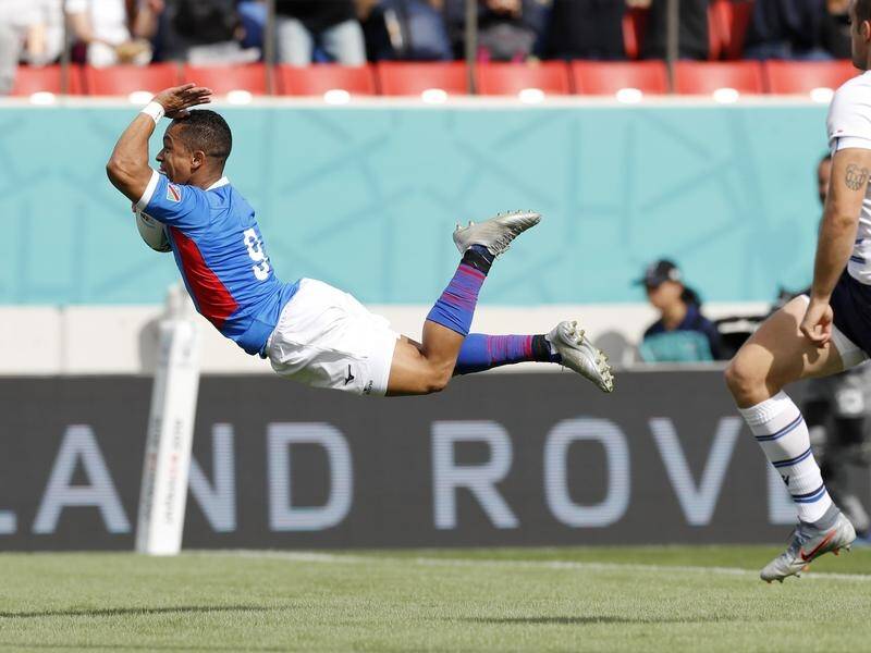 Despite a spectacular first try, Namibia have lost 47-22 to Italy at the Rugby World Cup in Japan.