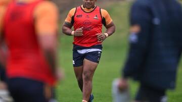 Allan Alaalatoa will make his long-awaited return for the Brumbies as they host the Hurricanes. (Lukas Coch/AAP PHOTOS)