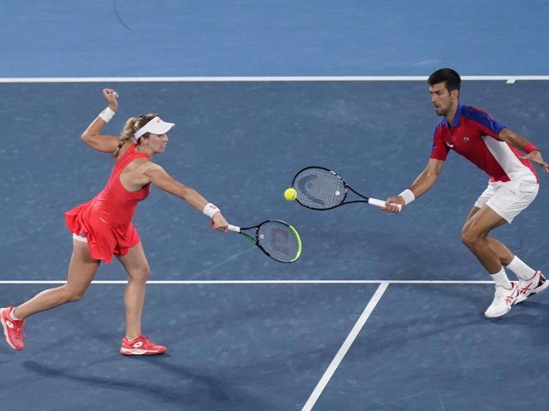Novak Djokovic defied Serbian team wishes to play the Olympic mixed doubles with Nina Stojanovic.
