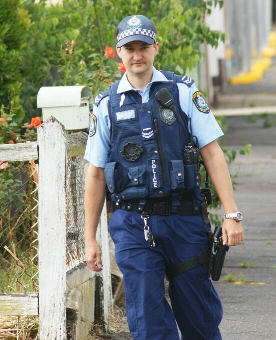 HERE TO HELP: Senior Constable Granton Smith is encouraging domestic violence 
victims to call police. Photo: MARK LOGAN 1223dv1