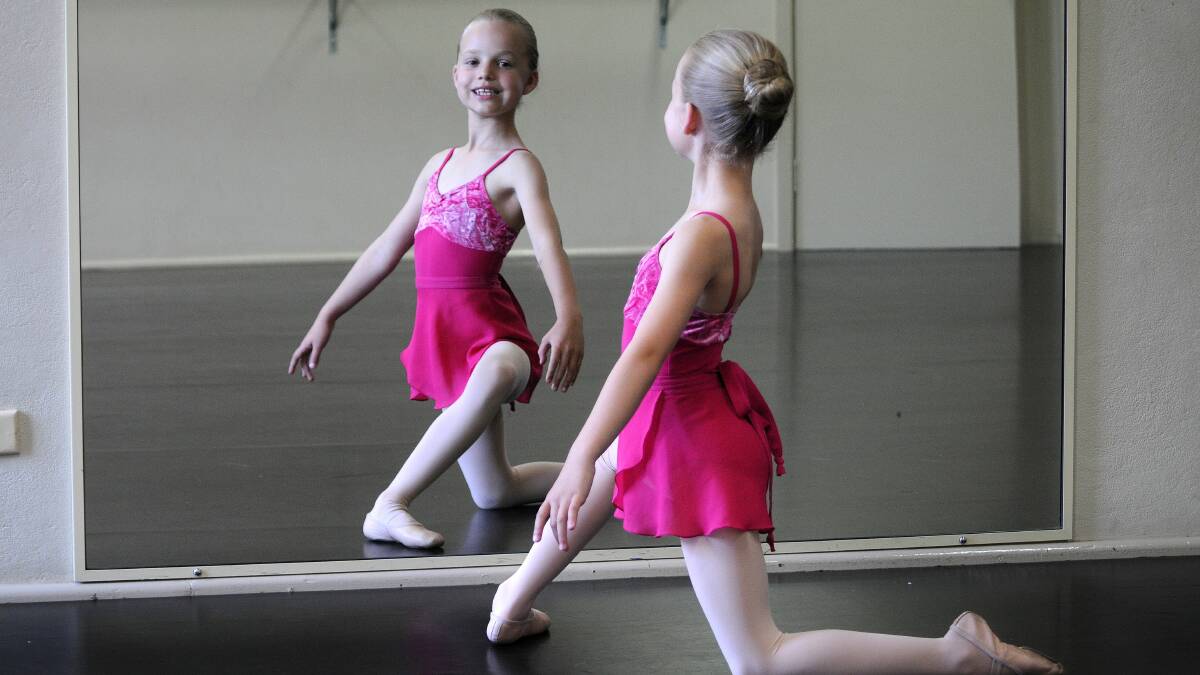 DANCE WORLD CALLS: Eight-year-old Claudia Horan from Central West Performing Arts has been accepted into the Australian Ballet School’s interstate training program. Photo: STEVE GOSCH 1022claudia