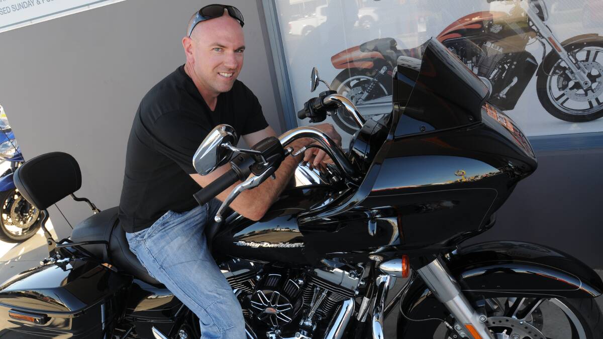 RIDE TO REMEMBER: Orange’s James Monaghan will participate in Saturday’s Todd Peisley Ride for CareFlight, which raises money for the aeromedical retrieval service. Photo: STEVE GOSCH 0325sgride1
