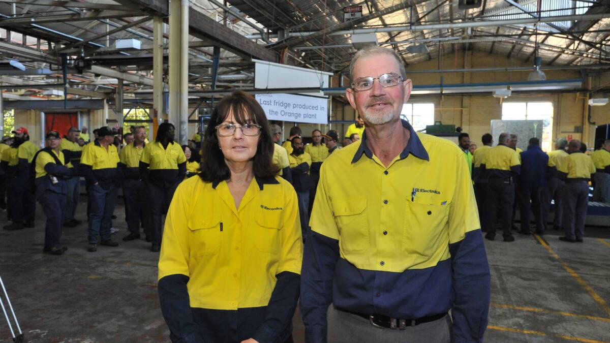 FAMILY AFFAIR: Between them Cheryl Seymour and her brother David Harvey and their parents and other family members have clocked up more than a century of service at Electrolux. Photo: JUDE KEOGH        0411lectrolux22
