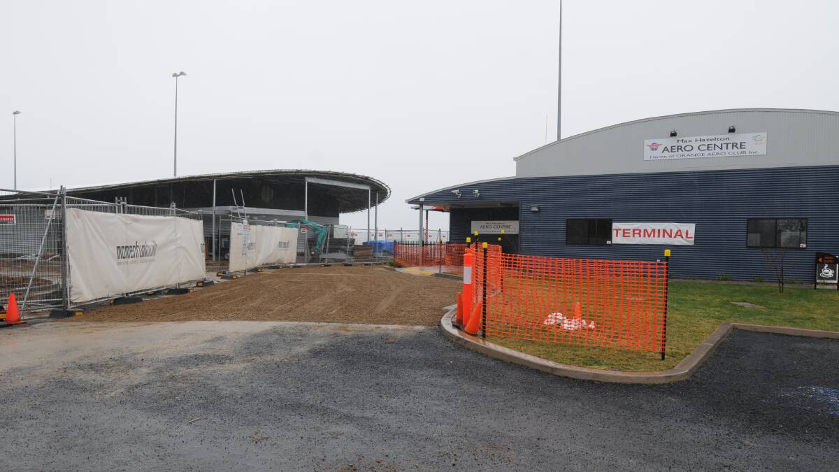 ACCESS RESTORED: Ambulances can now access the Max Hazelton Aero Centre at Orange Airport. Photo: STEVE GOSCH 0710sgairport1