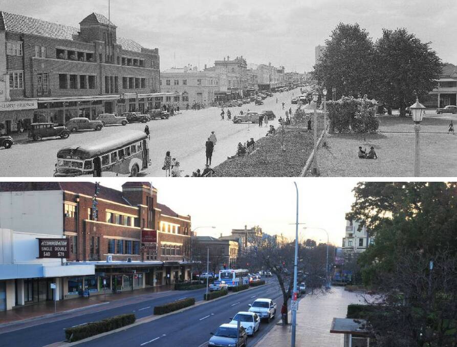 NOW AND THEN: Summer Street as it was in 1949 (above) and today.