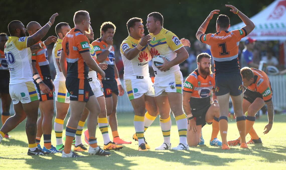 Photos from Saturday night's NRL trial game at Orange's Wade Park