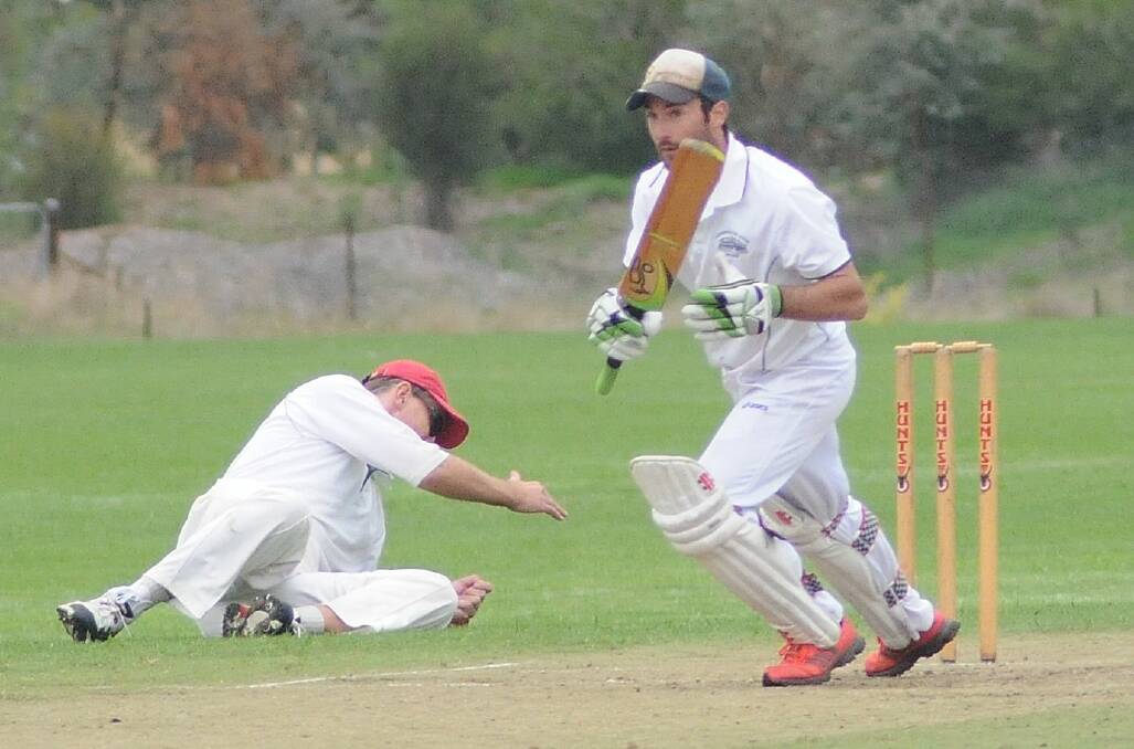 CRICKET: Alex Said looks for a run in  a ODCA lower grade game on Saturday. Photo: STEVE GOSCH
