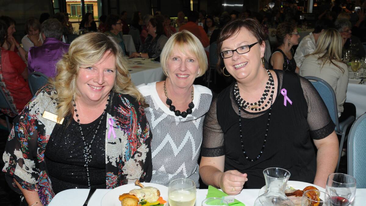 WOMEN: Lynda Bowtell, Karen Boyd and Melissa Stanford. Photo: STEVE GOSCH
