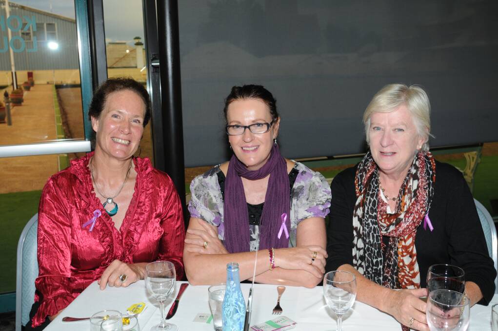WOMEN: Anne Hulak, Anne Livermore and Nola Debney. Photo: JUDE KEOGH