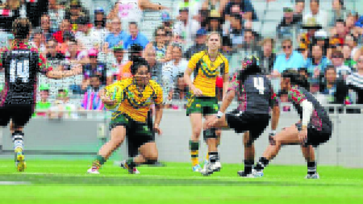 OPPORTUNITY: Vanessa Foliaki in action for the Jillaroos during the Auckland Nines. 