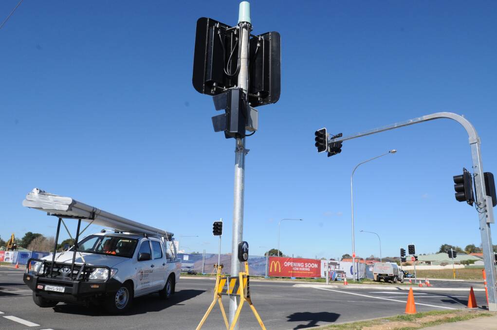GO WITH THE FLOW: The new lights at the Telopea Way-Farrell Road intersection.