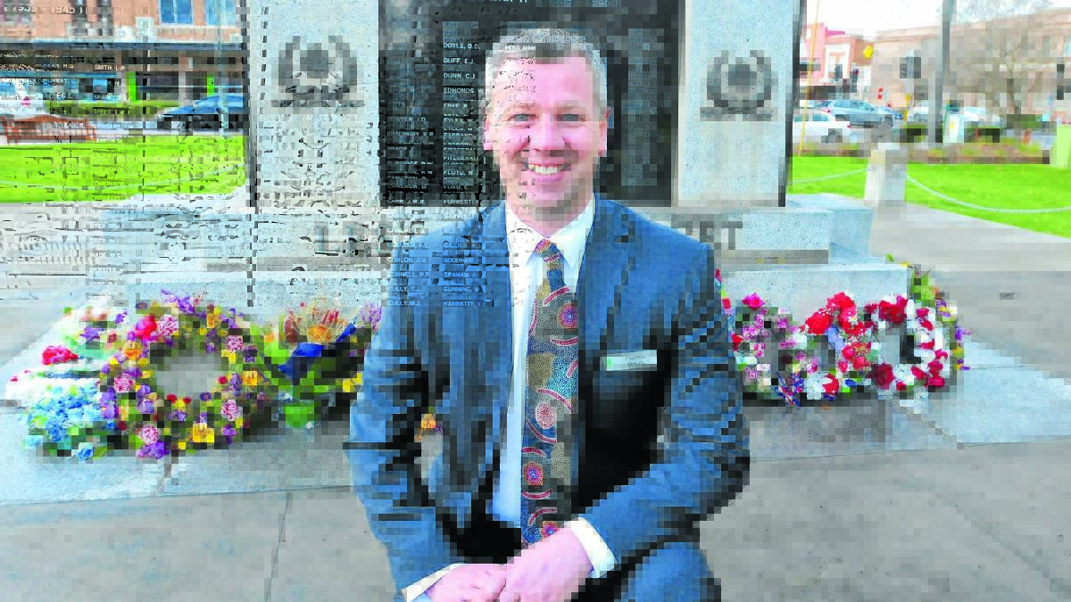 ONCE IN A LIFETIME: Canobolas Rural Technology High School principal Chad Bliss will have a hard task choosing the students to attend the 2015 Anzac Day dawn service at Gallipoli. Photo: JUDE KEOGH                                                                                                            0902canobanzac4