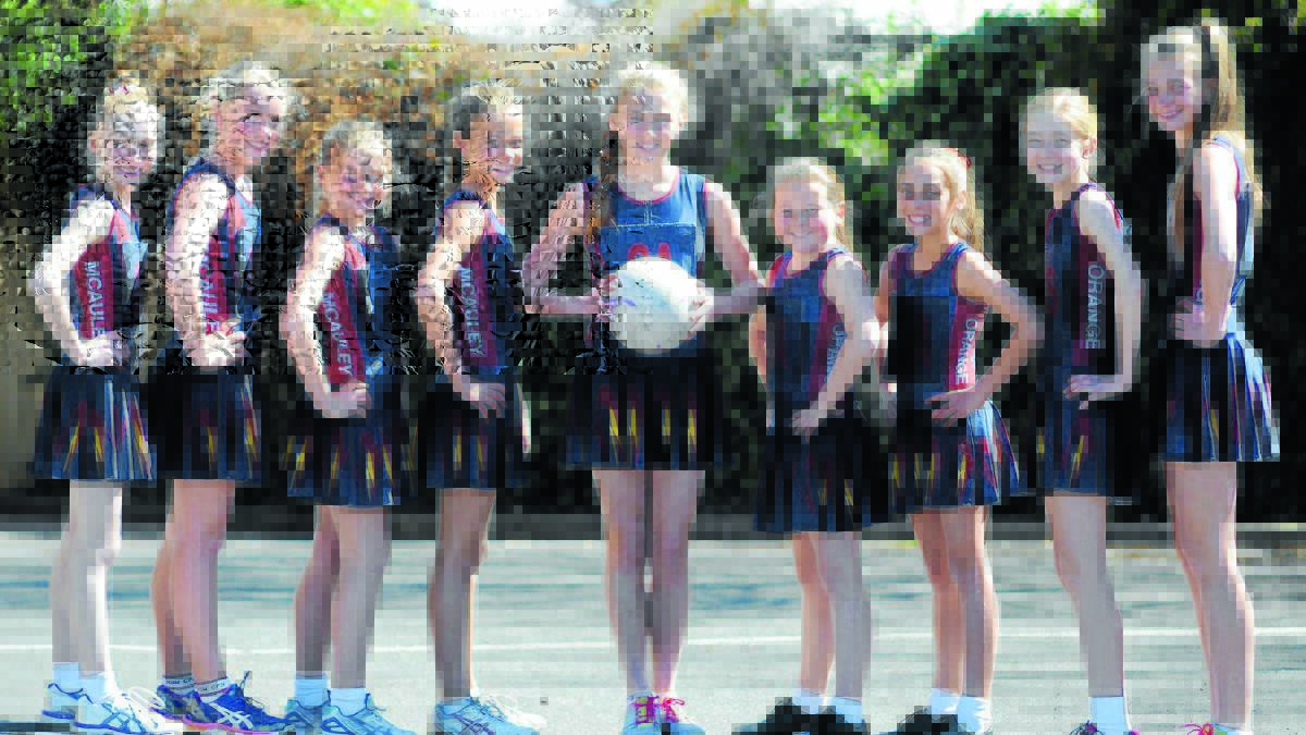 A REAL CHANCE: Catherine McAuley's undefeated Schools Cup team (from left) Nikyha Gentles, Maddie Connaughton, Samantha Medlyn, Ella Robins, Lucy Nagle, Lucy Warner, Lowana Markwick, Chloe Kearins and Amelia Wilcox. Photo: STEVE GOSCH                                                                                                               0908sgnetball