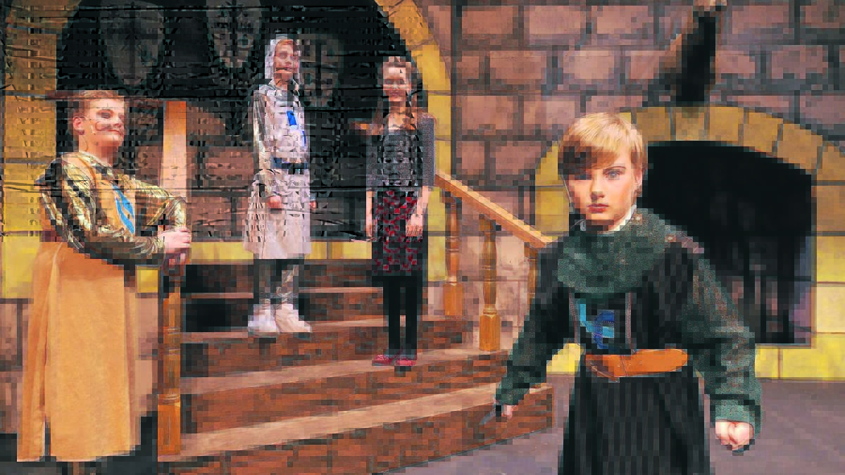 NOMINATED: Jonty King-Christopher, Luc Nelson, Niamh McPhee and William Rawson in Kinross Wolaroi School's production Ghost of a Chance.
