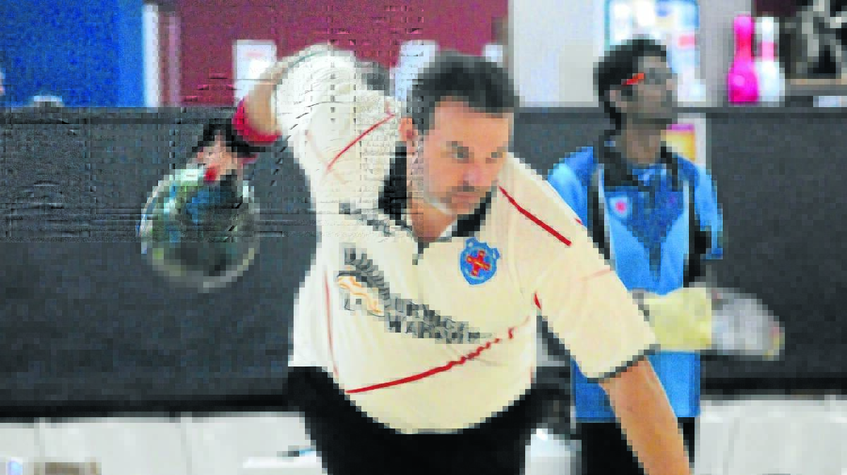 ON THE LANES: Jason Osborne will add his experience to the Orange Warriors when they take on Bateau Bay tomorrow in the State Tenpin Bowling League. Photo: JUDE KEOGH                                         0427tenpin2