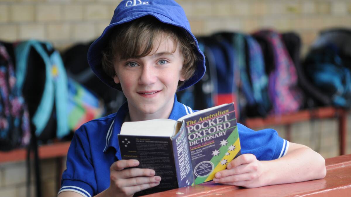 SPELL-BINDING: Calare Public School student James Buckingham reached the top 20 at the NSW Premier's Spelling Bee final. Photo: STEVE GOSCH 1010sgspell2