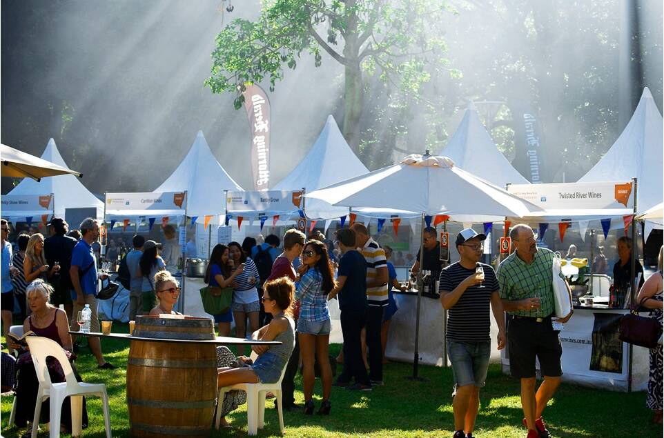 ORANGE LOUNGE: Orange was well represented at last year’s Sydney Morning Herald Cellar Door three-day festival. Photo: CONTRIBUTED