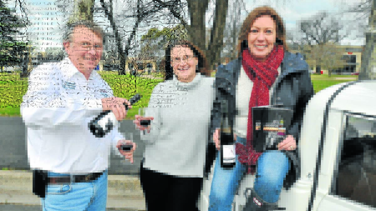 BIGGEST AND BEST: Orange Wine Festival committee members David Crawley, Stephanie Sloane and chairperson Michelle Stivens are excited to launch this year’s program. Photo: JUDE KEOGH  