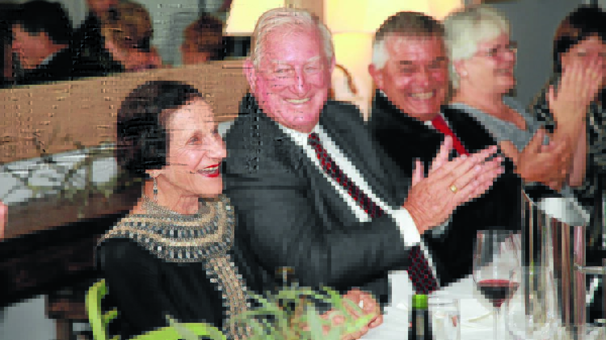 LIFE OF THE PARTY:  NSW Governor Professor Marie Bashir shares a laugh with Orange mayor John Davis and Cabonne mayor Ian Gosper at Banjo Paterson's birthday party on Monday. 
