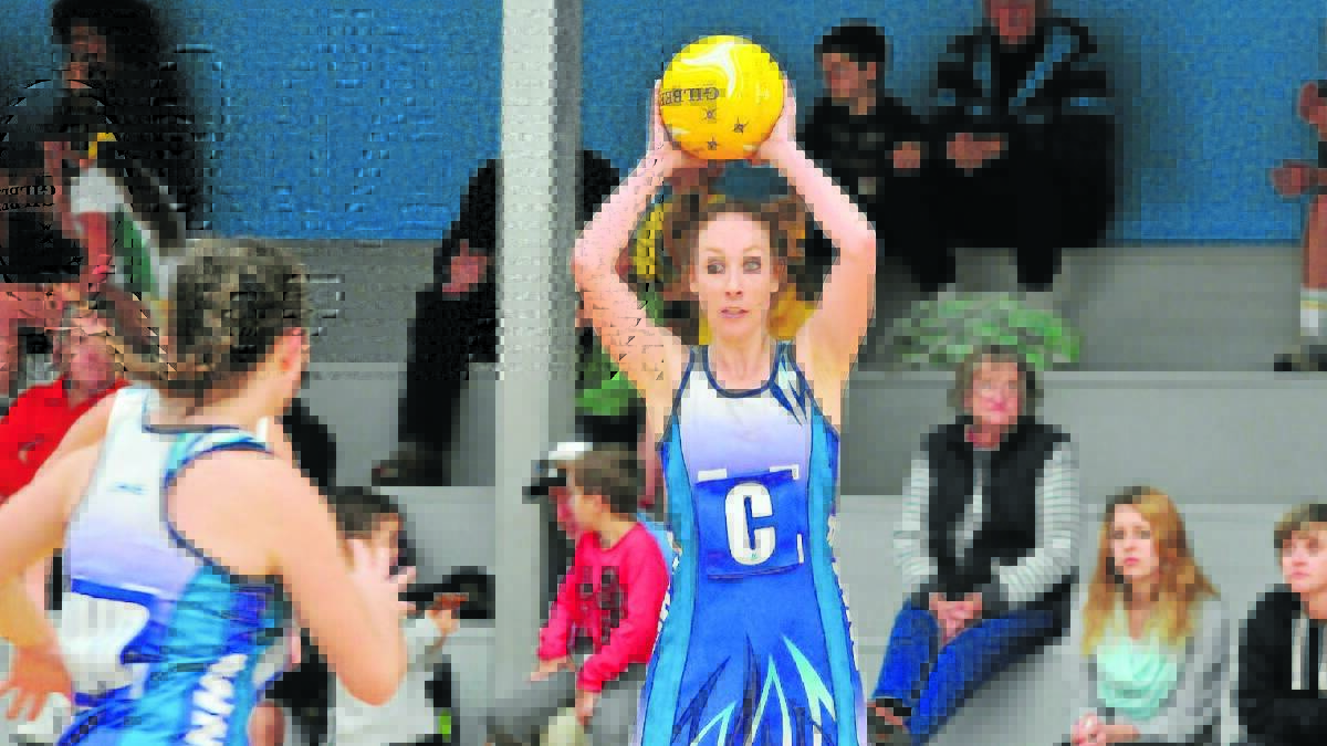 STEPPING UP: Robin Hood gun Tegan Dray has been picked in the Orange side to play in this weekend's state championship. Photo: JUDE KEOGH 0531netball1
