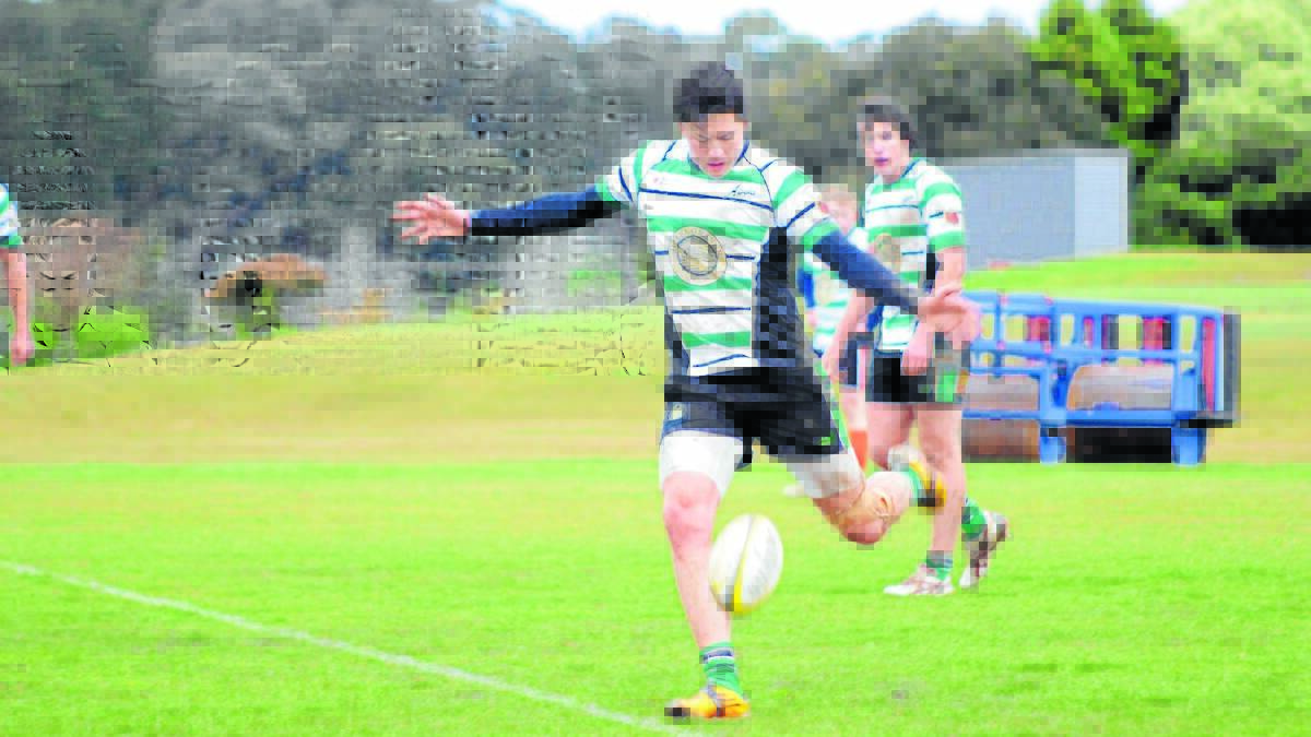 FRUSTRATING TREND: Aggies inside centre Ed Morrish said his side is still chasing a semi-final spot after last weekend's thrashing at the hands of Condobolin. Photo: LUKE SCHUYLER 0628lsags6