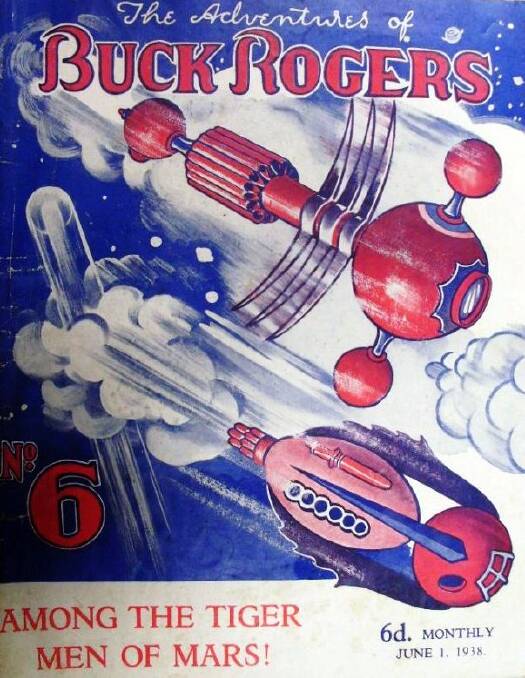BELIEVE IT OR NOT: Spaceships in a Mars clash from a Buck Rogers comic book in 1938.
