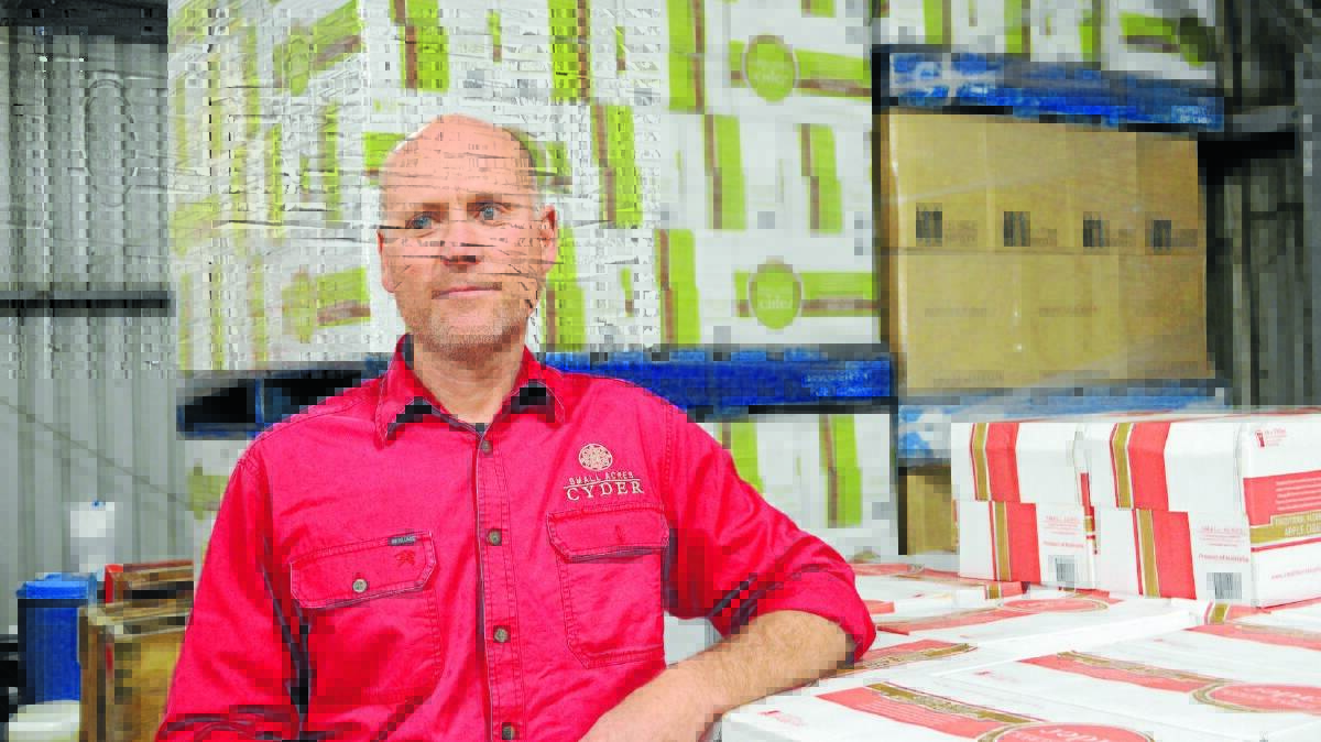 UPSETTING THE APPLECART: James Kendall from Small Acres Cyder wants to see country of origin information on all cider sold in Australia.  
Photo: MARK LOGAN  
