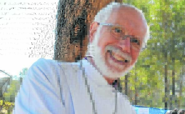 COUNTING HIS BLESSINGS: Bishop Ian Palmer - a generous window of opportunity to meet debt.