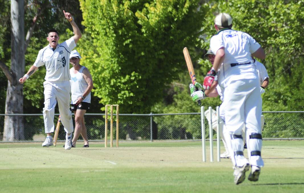 HOW'S THAT: There's changes on the horizon for the 2014-15 season. Pictured is Orange City quick Ed Morrish as he celebrates the wicket of Greg Cole. Photo: JUDE KEOGH