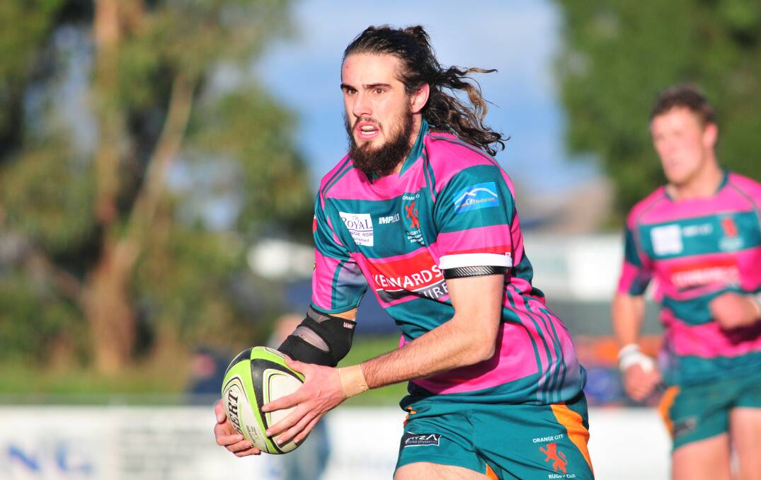GREEN MACHINE: Orange City fullback Mitch Green is relishing his time in first grade after being promoted from the Lions' colts team. Photo: JUDE KEOGH 0531union8