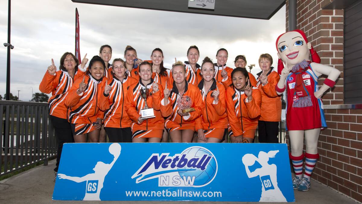 WINNERS ARE GRINNERS: Orange's victorious open state championship netball side. Photo: SMP Images.