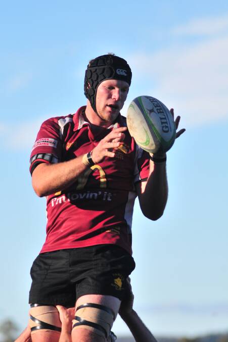 HIGH FLYER: Parkes flanker Dan Ryan will be key in the line-out for Central West during this weekend's NSW Country Rugby Championships in Mudgee.
