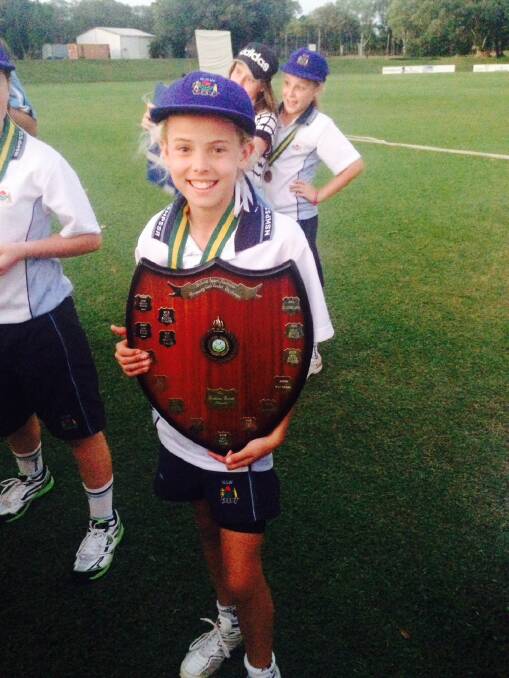 NATIONAL CHAMPION: Phoebe Litchfield vice-captained NSW to the SSA Under 12 Cricket Championships in Darwin last week.