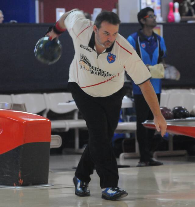 PERFECTION: Orange's Jason Osborne bowled a 300 game in his side's State Tenpin Bowling League loss to Bateau Bay on Sunday. Photo: JUDE KEOGH 0427tenpin2