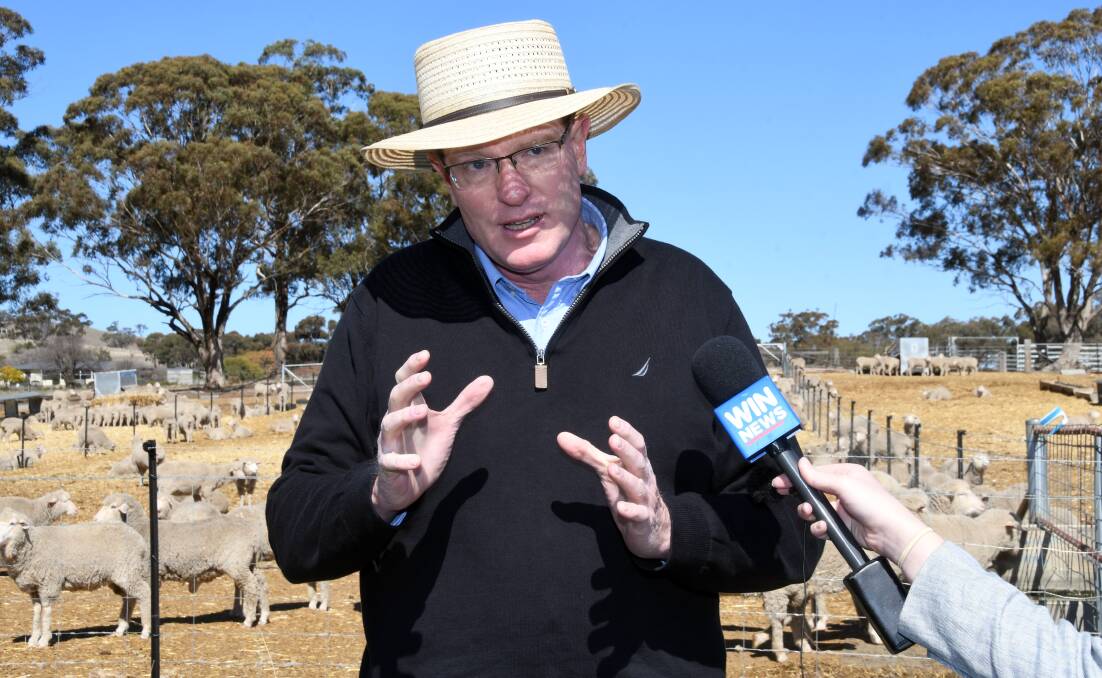 MAKING MONEY FROM MISERY: Calare MP Andrew Gee is hoping his colleagues will support his plan to get grain from Western Australia. Photo: BELINDA SOOLE