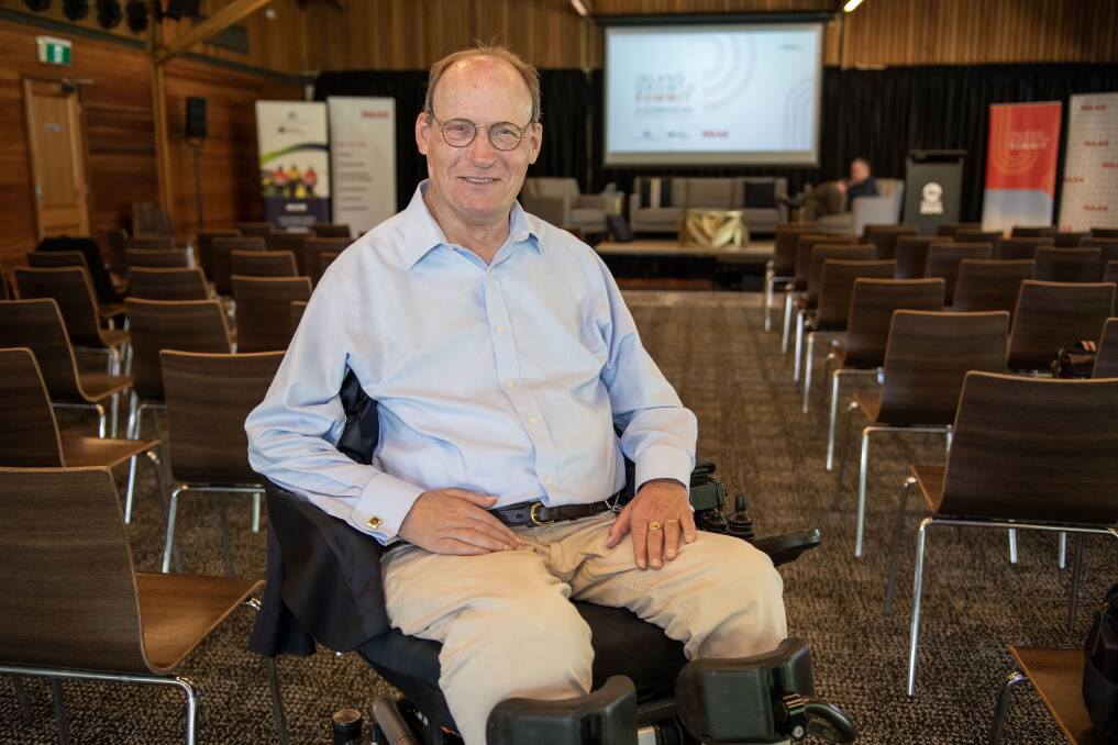 Duncan Wallace, the executive director of SpinalCure Australia, at the 2024 Inland Growth Summit at Dubbo. Picture by Belinda Soole