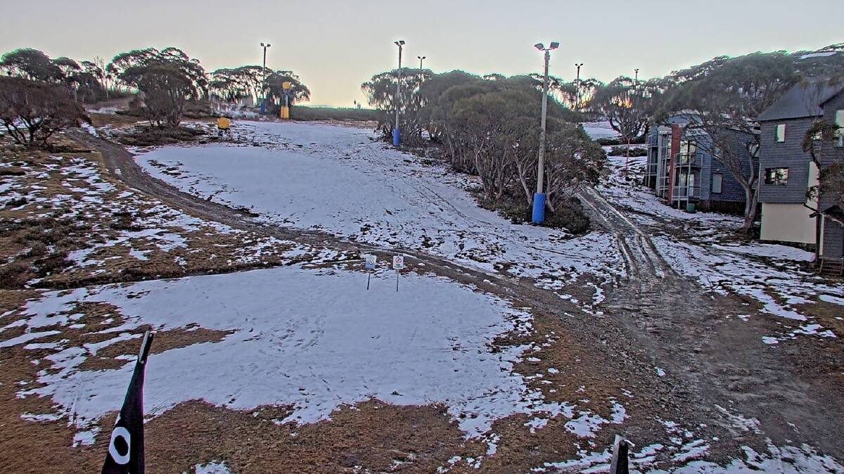 PATCHY: There is minimal snow coverage at Mount Hotham. 