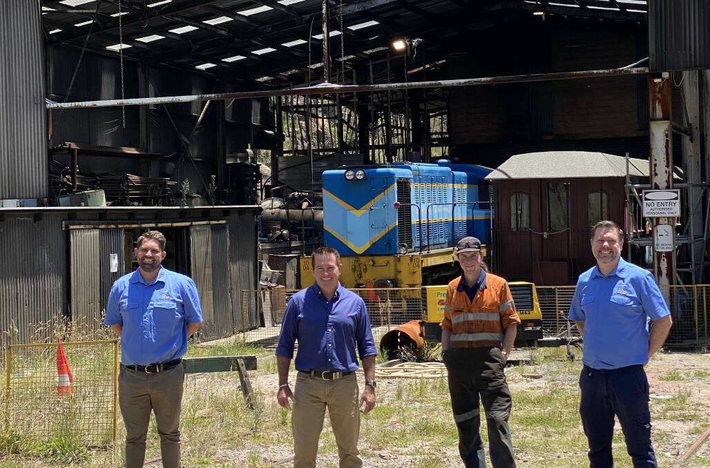 ON TRACK: Member for Bathurst Paul Toole at the Zig Zag Railway: The NSW Government will contribute almost $1 million in extra funding to inject fresh steam into the final stages of the restoration of the historic Zig Zag Railway at Lithgow.