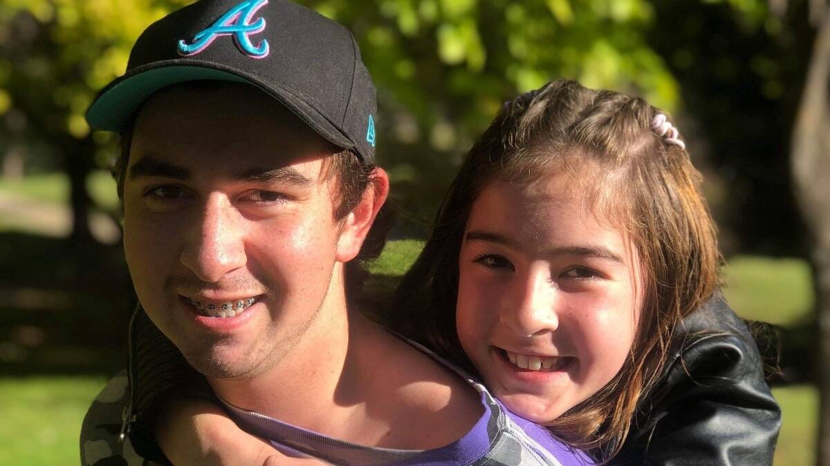 SUPPORT FOR FAMILY: Natan Darcy (left) with his sister Mollie. Image: GoFundMe