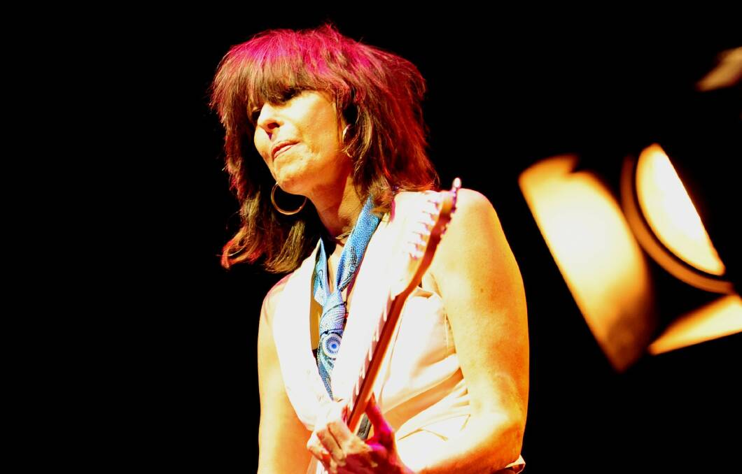 The Pretenders lead singer Chrissie Hynde performing at the Royal Theatre in Canberra in 2010. Picture: Melissa Adams