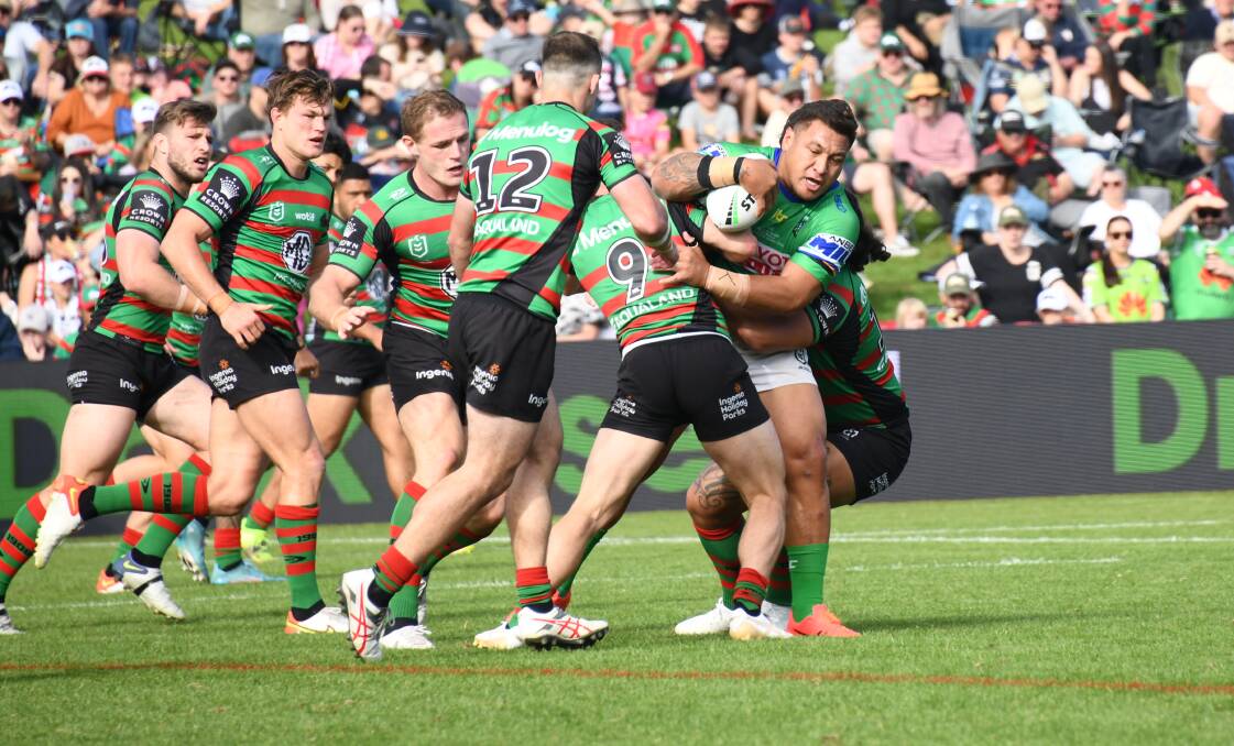 Gallery: CANBERRA RAIDERS v SOUTH SYDNEY RABBITOHS. Pictures: Amy McIntyre