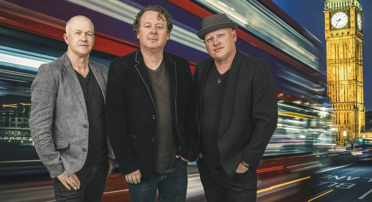 THE WORD: The Original Masters Project, featuring Matt Arthur, Pat O'Donnell and Andy O'Donnell, will channel The Beatles at The Victoria tonight. Photo: KYLE MANNING