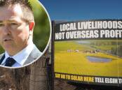 NSW Deputy Premier Paul Toole said he'll continue to share community concern in relation to a proposed solar farm project at Glanmire, with an environmental impact statement [EIS] currently being drafted.