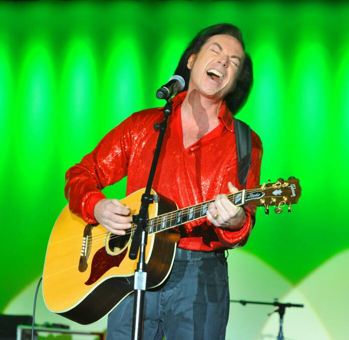 SWEET CAROLINE: Canadian musician Bobby Bruce in character as Neil Diamond. Bruce will feature in the American Superstars tribute concert at BMEC next Saturday.