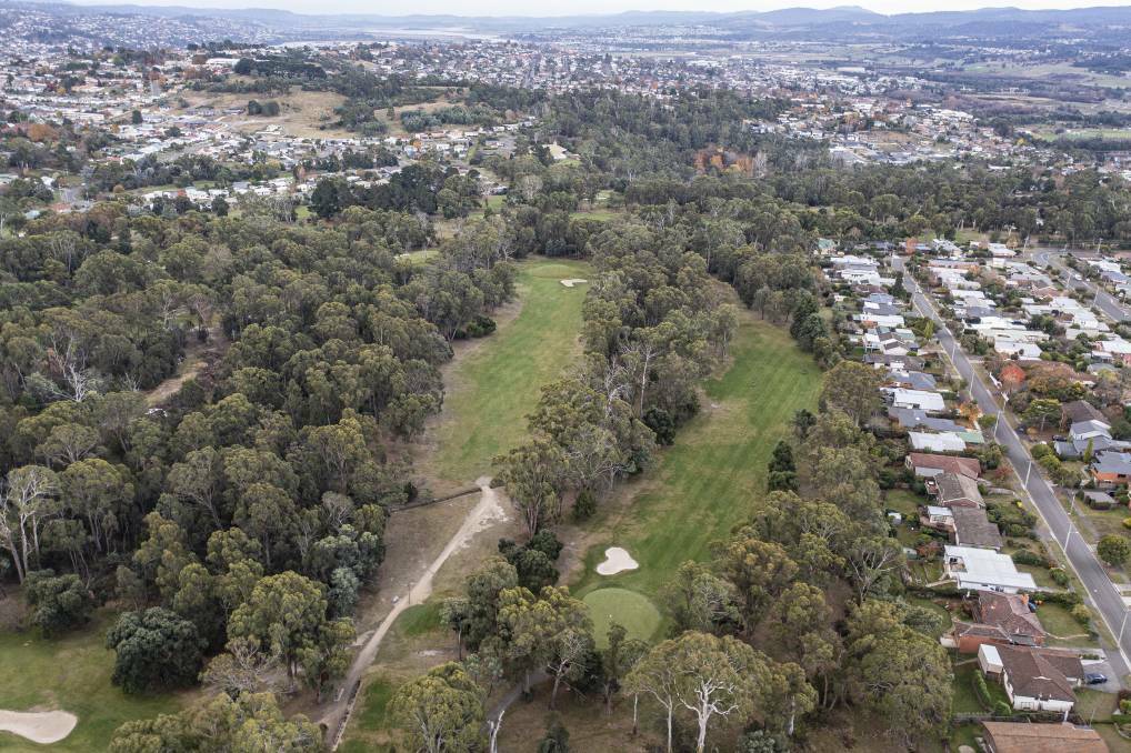 The grounds of Launceston Golf Club which club president Tony Wilks said provided refuge for wildlife. Picture: Craig George 