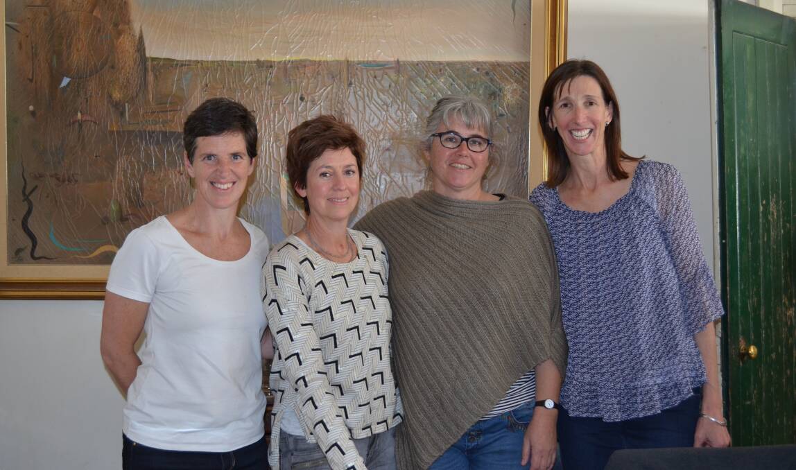 Yoga Room teachers Fiona Hawke, Tricia Shannon, Steph Bestwick and Sharon L’Estrange. Photo: CONTRIBUTED