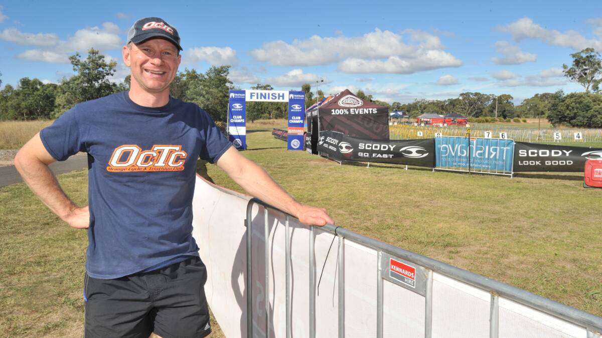 READY TO RACE: Orange Triathlon Club president Michael Lockyer said younger members would benefit from the NSW Club Championships at Gosling Creek.