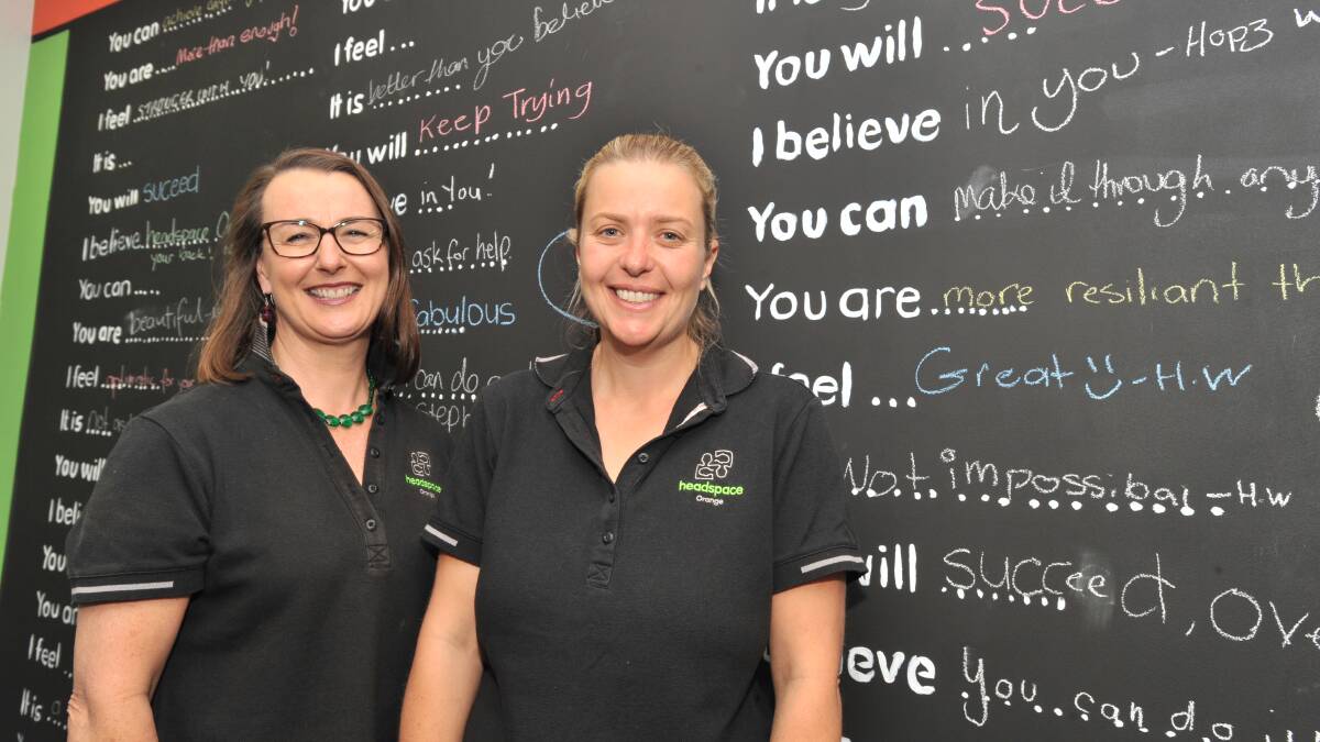 NO WAY: headspace Orange program director Alison Logan and engagement officer Verity Morris say adults and children need to work together to stop bullying on Friday.