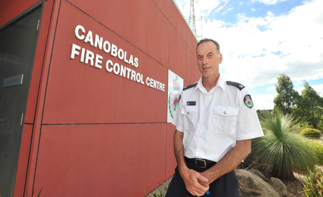 RFS Canobolas Zone operations co-ordinator Brett Bowden urged landholders burning off to call the RFS and their neighbours so volunteers weren't called out unnecessarily. Photo: JUDE KEOGH 0403jkfire1